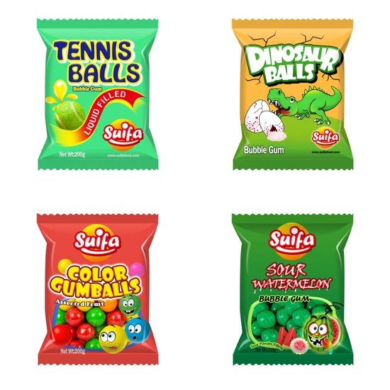 Variety Shape Wholesale Halal Custom Sweets Chewing Fruity Bubble Gum
