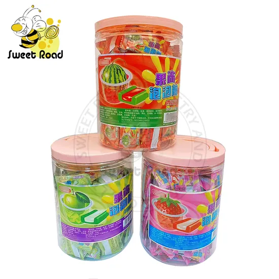 Fruit Flavour Jelly Bubble Gum with Jam