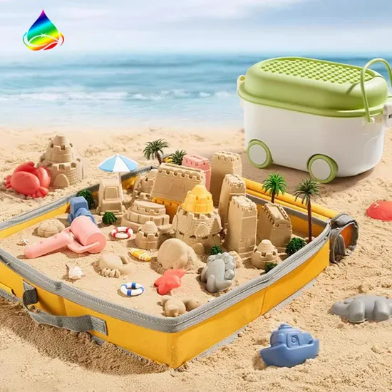 Eco Friendly Colorful DIY Magic Sand Toy Educational Play Space Sand Christmaseve Toy