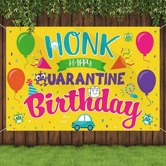 Honk Its My Birthday Banner Happy Birthday Banner Sign Decoration Yard Sign