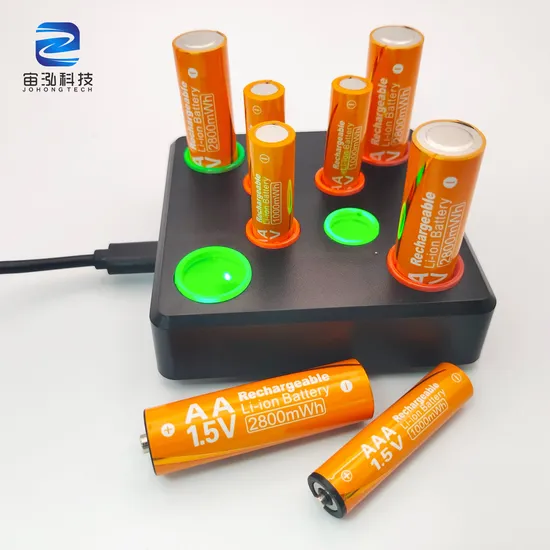 USB AA Battery Charged with Magetic Charger China Battery Factory