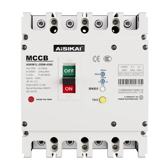 250A Residual Current Circuit Breaker RCCB CE/CCC MCCB