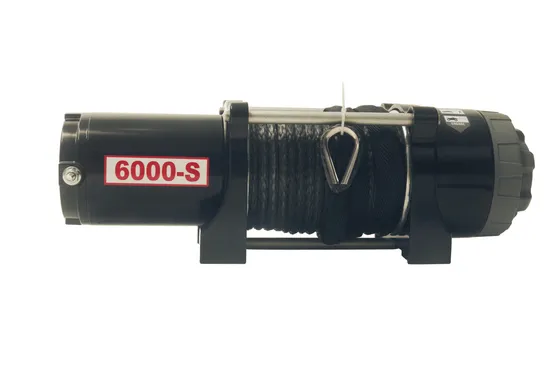 Synthetic or Steel Rope Electric Winch for ATV with 6000lbs Rated Line Pull