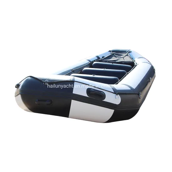 Inflatable Raft Water Play Boat with 10 Person All Fun PVC Inflatable Floor Rescue Boat White Water River Raft Heavy Duty Drifting/Fishing Boat