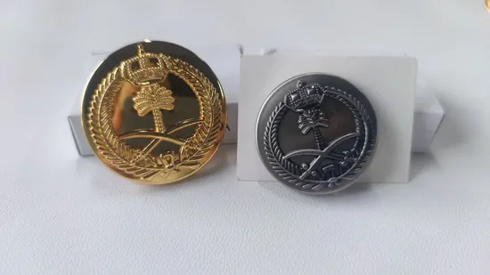 Customizable Saudi Metal Badge for Unique Branding Solutions