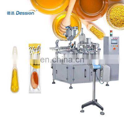 6 line Full Automatic honey spoon packing machine filling sealing machine