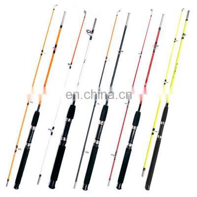 factory supplied 2 sections 4'6'',5',6,7',8' cheap solid Fiberglass Fishing Rod