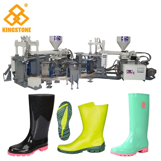 Automatic Rotary Two Color Plastic Rain Shoe Injection Moulding Machine