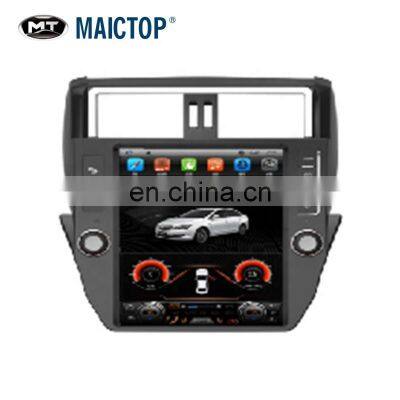 MAICTOP car accessories 12.1 inches Vertical screen car DVD for land cruiser prado fj120 2010-2013 tesla style high performance