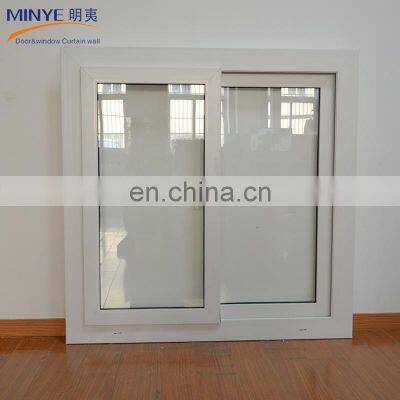 UPVC sliding windows with blinds between glass