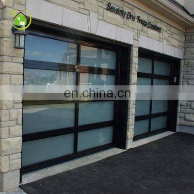 Wholesale 16x7 transparent tempered glass garage door prices