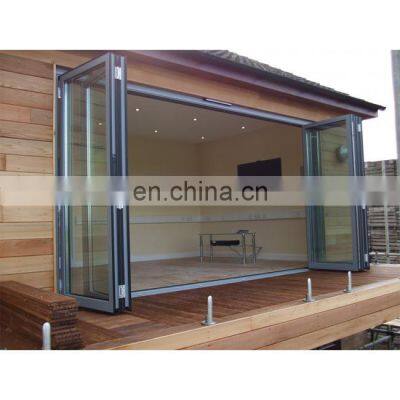 Garden and balcony used exterior luxury Aluminum Corner glass folding Door