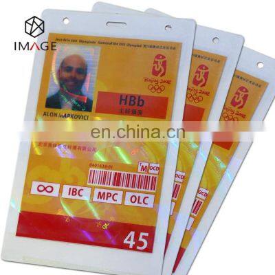 Custom Transparent ID Card Hologram Laminating Pouches with Holes