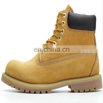 Men's safety work steel toe sepatu boot safety