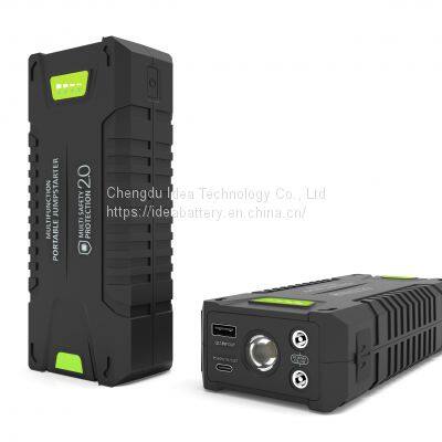 COOLADEA CE FCC ROHS Certification T242 pro Emergency Tools 20000mah 74Wh Portable Power Bank Car Jump Starter
