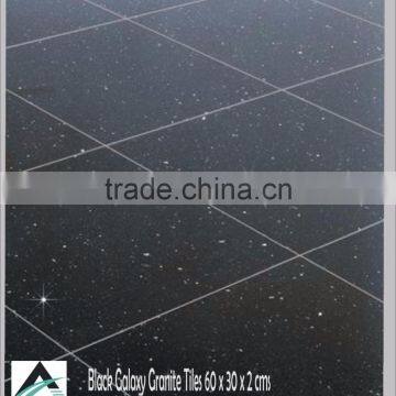 Granite Black Galaxy from India / Indian Black Granite Black Galaxy