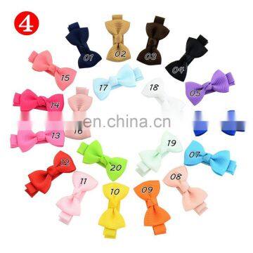 Girl hairband hairclips Solid Colorful bowknot hairpins with bow crown birthday party headwear 6Series