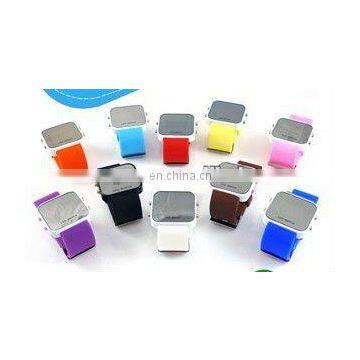 mix colors Mirror LED Digital Date Sport Watch factory derect sal