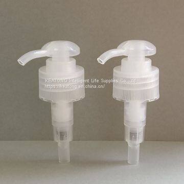 Factory Wholesale 24/410 Lotion Pump Transparent Color Hand Press Type PP Material Lotion Pump Skin Care Screw Lotion Pump