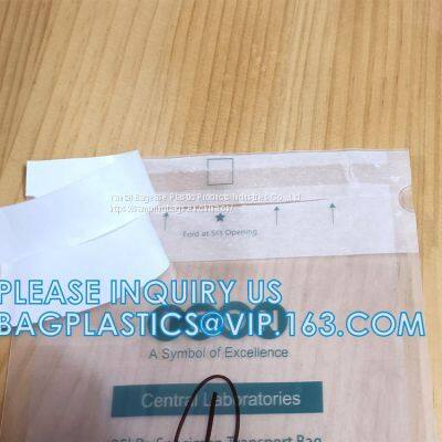 Zipper Locking Pouches for Specimens, Biohazard Specimen Bag, Biohazard Specimen Transport Bag, autoclavable bags