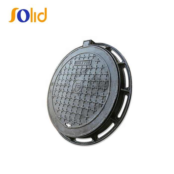 Sand Blasting Cast Iron Manhole Cover Round Sanitary Sewer En124 D400