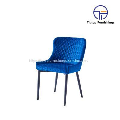 2022 Tiptop hot grey velvet dining chair