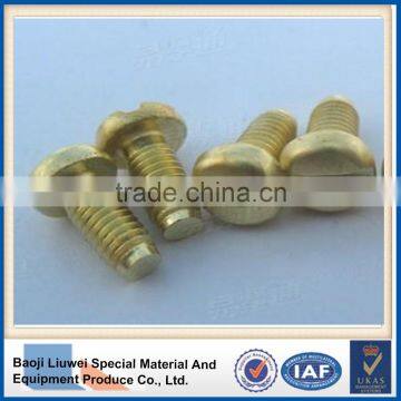 LOW PRICE DIN85 TITANIUM SLOTTED PAN HESD SCREWS WITH TOP QUANLITY