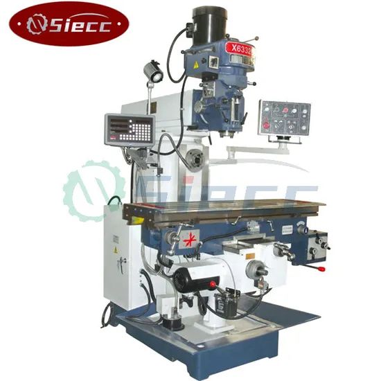 Multifunction Universal Rotary Head Turret Milling Machine Tools X6332b
