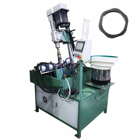 High Power Servo Motor Type Fully Automatic M36 Big Thin Nuts Tapping Machine