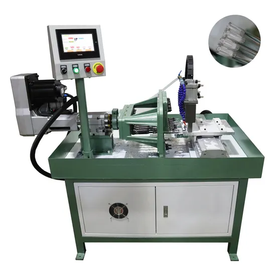 Acrylic Rods Drilling Tapping Machine with 8 Spindles and PLC Control