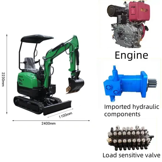Top-Ranking Suppliers Hot Sale Small Digger Bagger 800 Kg 1ton 1.8 Ton 1.2ton 4ton Kubota Engine Ht10 Mini Excavator for Farm Garden Construction Base