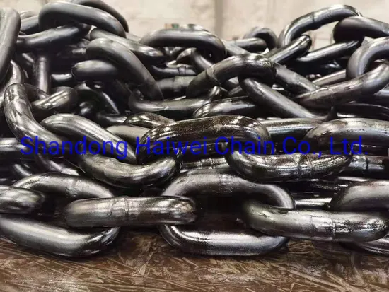 Top Sale G30 Black Painted 5× 15/6× 18/7× 21 Q235 Lifting Link Chain China Professional Manufacturer with Best Price