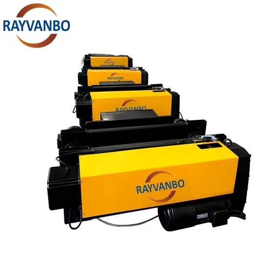 European Type Cast Aluminum Wire Rope Hoist for Single Double Girder Cranes Motor Gear Machinery Repair Shops Manufacturing Plants