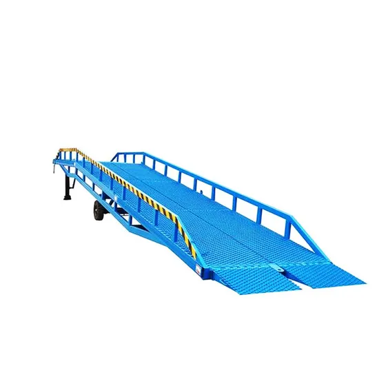 15t Hydraulic Mobile Container Truck Loading/Unloading Ramps for Trailers